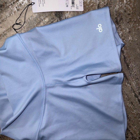 ALO Yoga Airlift Energy Shorts in Sky Blue - Picture 3 of 4